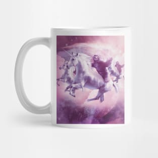 Epic Space Sloth Riding On Unicorn Mug